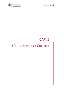 l`istruzione e la cultura - Città metropolitana di Roma Capitale