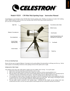 Model # 52233 C50 Mini Mak Spotting Scope Instruction