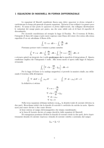 1 EQUAZIONI DI MAXWELL IN FORMA DIFFERENZIALE