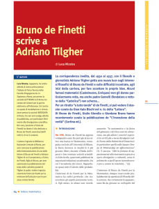 Bruno de Finetti Adriano Tilgher