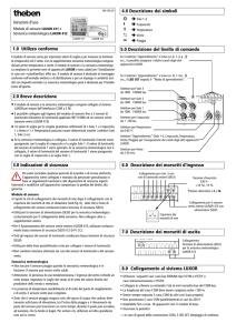 1.0 Utilizzo conforme 2.0 Breve descrizione 6.0