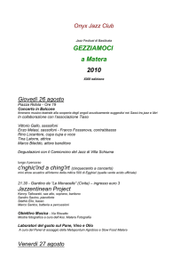 programma - Regione Basilicata