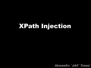 XPath Injection