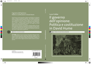 Il governo dell`opinione. Politica e costituzione in David Hume