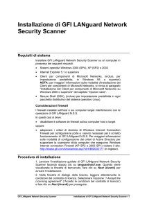 Installazione di GFI LANguard Network Security Scanner