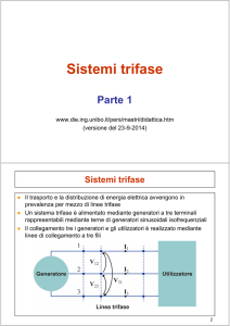 Sistemi trifase (parte 1) - Dipartimento di Ingegneria dell`Energia