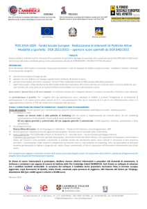 POR 2014-2020 - Fondo Sociale Europeo