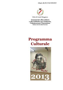 Programma Culturale - Comune di Castel Maggiore