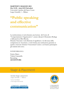 Public speaking and effective communication