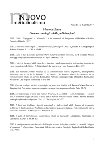 Vincenzo Spera Elenco cronologico delle pubblicazioni