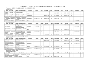 Tecnologie forestali ed ambientali