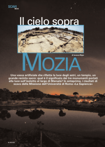 Il cielo sopra Mozia - MAM Missione archeologica a mozia