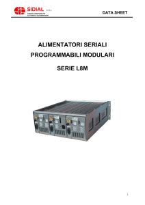 ALIMENTATORI SERIALI PROGRAMMABILI MODULARI SERIE L8M