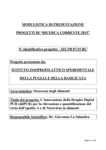 prima pagina - Istituto Zooprofilattico Sperimentale della Puglia e