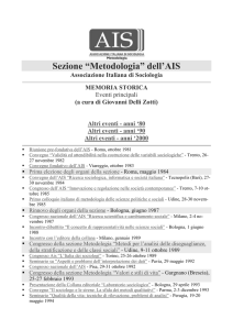 Sezione “Metodologia” dell`AIS - AIS-Met