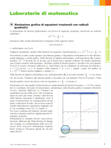 D Risoluzione grafica di equazioni irrazionali con radicali quadratici