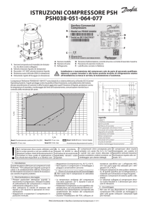 istruzioni compressore psh psh038-051-064-077