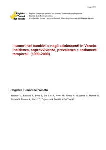 I tumori nei bambini e negli adolescenti in Veneto. Periodo 2005