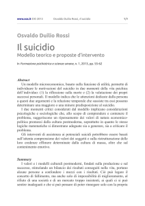 Il suicidio