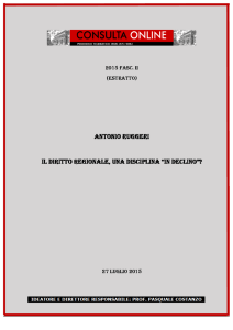 Antonio Ruggeri-Il diritto regionale, una disciplina