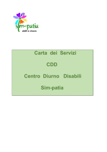 Carta dei Servizi CDD Centro Diurno Disabili Sim