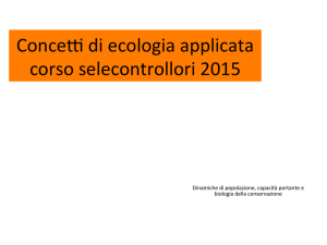 Conce- di ecologia applicata corso selecontrollori 2015