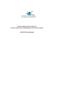 Società per azioni - Fondo Italiano d`Investimento