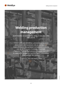 WeldEye for Welding production management, Software di gestione