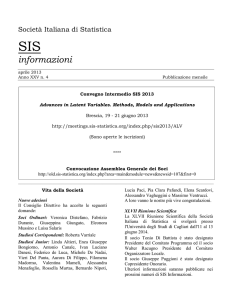 informazioni - Società Italiana Statistica