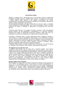 Comunicato stampa Bologna, 22 maggio 2014
