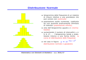 Distribuzione Normale - Dipartimento di Matematica