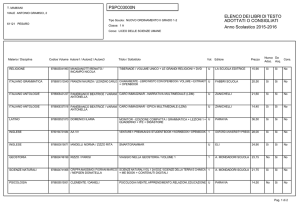 ELENCO DEI LIBRI DI TESTO ADOTTATI O CONSIGLIATI Anno