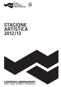 stagione artistica 2012/13 - Teatro Comunale di Vicenza