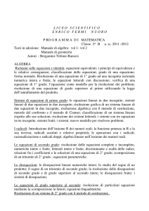 LICEOSCIENTIFICOENRIC OFERMINUOROP RO GRAMMADI