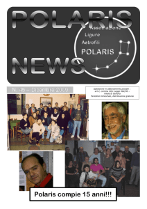 N.45 - dicembre 2009 - Associazione Ligure Astrofili POLARIS