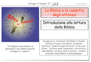 Diapositiva 1 - Centro Studi Biblici