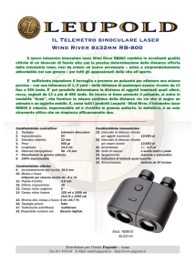 Il Telemetro binoculare laser Wind River 8x32mm RB-800