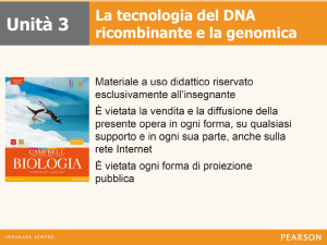 Tecnologia del dna ricombinante e genomica