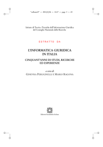 l`informatica giuridica in italia - ittig