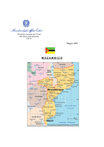 mozambico - Ministero degli Affari Esteri e della Cooperazione