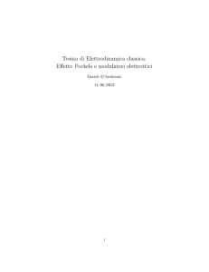 Tesina di Elettrodinamica classica: E etto Pockels e modulatori