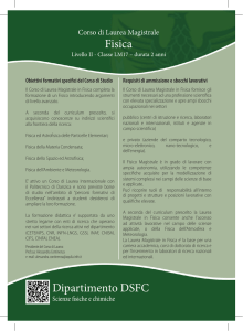Fisica Dipartimento DSFC - Università degli Studi dell`Aquila