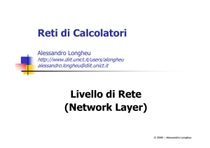 Reti di Calcolatori Livello di Rete (Network Layer)