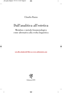 Dall`analitica all`estetica