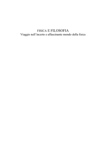 FISICA E FILOSOFIA - BookSprint Edizioni