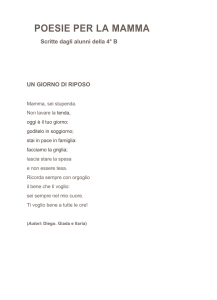 POESIE PER LA MAMMA