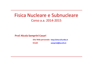 Fisica Nucleare e Subnucleare - ISHTAR