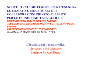European Industrial Initiative (EII) Energia eolica
