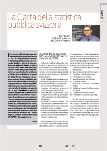 La Carta della statistica pubblica svizzera