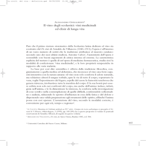 Il vino degli scolastici: vini medicinali ed elixir di lunga vita